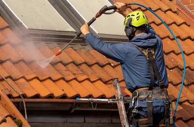 Démoussage et hydrofuge de toiture au Perthus